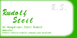 rudolf steil business card